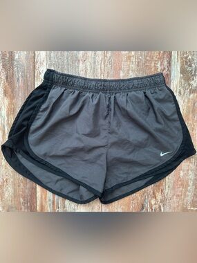 Nike Gray and Black Women's Running Shorts